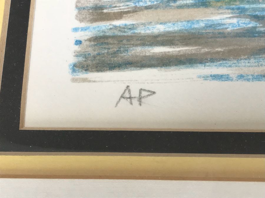 Pencil Signed Artist Proof Lithograph Titled 'Sunset' By L. Brett 31' X 27' [Photo 11]