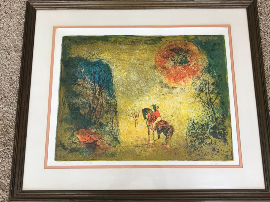 Hoi Lebadang Lithograph Pencil Signed By Artist Vietnam (May Be Artist Proof) 32' X 26' [Photo 2]