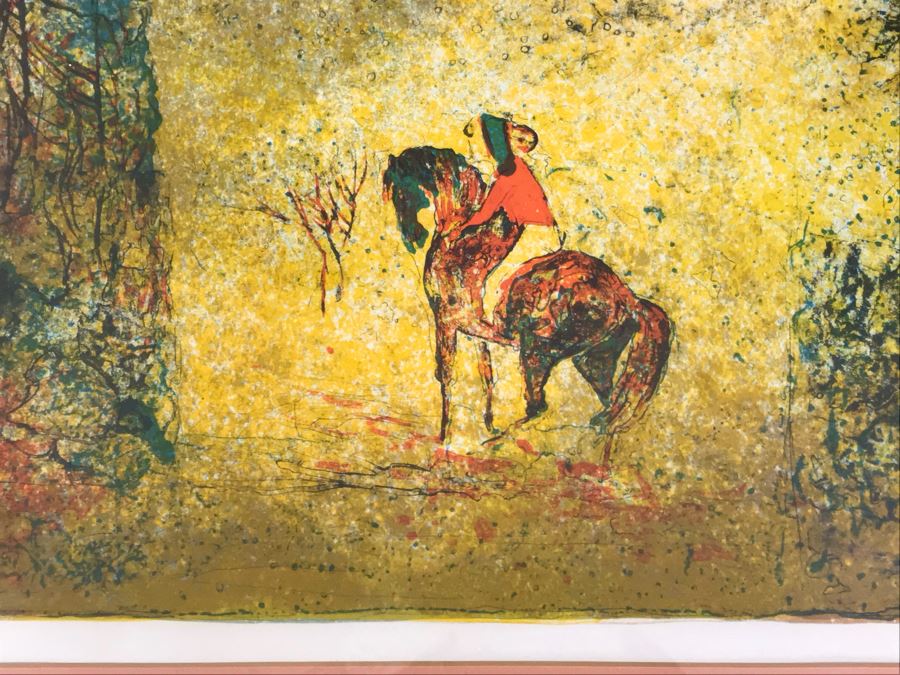 Hoi Lebadang Lithograph Pencil Signed By Artist Vietnam (May Be Artist Proof) 32' X 26' [Photo 4]