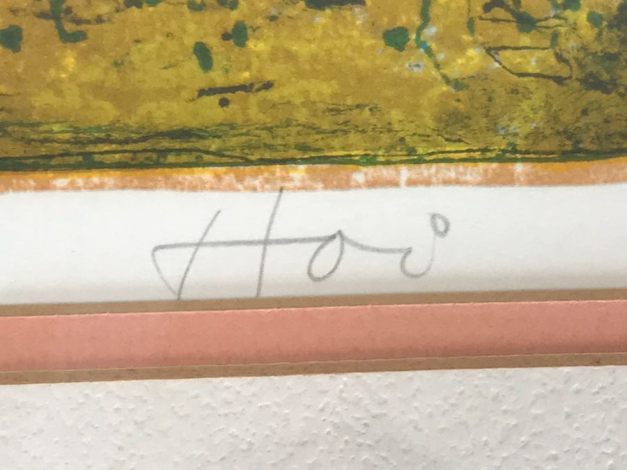 Hoi Lebadang Lithograph Pencil Signed By Artist Vietnam (May Be Artist Proof) 32' X 26' [Photo 7]