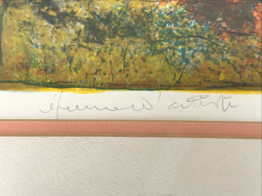 Hoi Lebadang Lithograph Pencil Signed By Artist Vietnam (May Be Artist Proof) 32' X 26' [Photo 11]