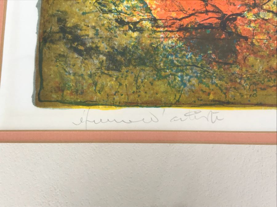 Hoi Lebadang Lithograph Pencil Signed By Artist Vietnam (May Be Artist Proof) 32' X 26' [Photo 10]