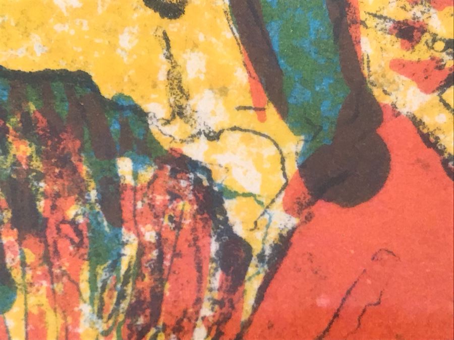 Hoi Lebadang Lithograph Pencil Signed By Artist Vietnam (May Be Artist Proof) 32' X 26' [Photo 19]