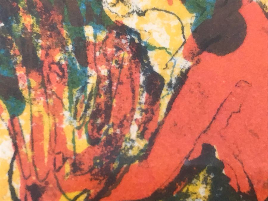 Hoi Lebadang Lithograph Pencil Signed By Artist Vietnam (May Be Artist Proof) 32' X 26' [Photo 20]