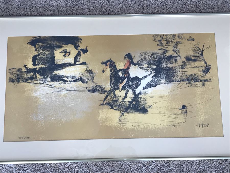 Hoi Lebadang Limited Edition Lithograph Pencil Signed By Artist 305 Of 325 Vietnam 35' X 20' [Photo 2]