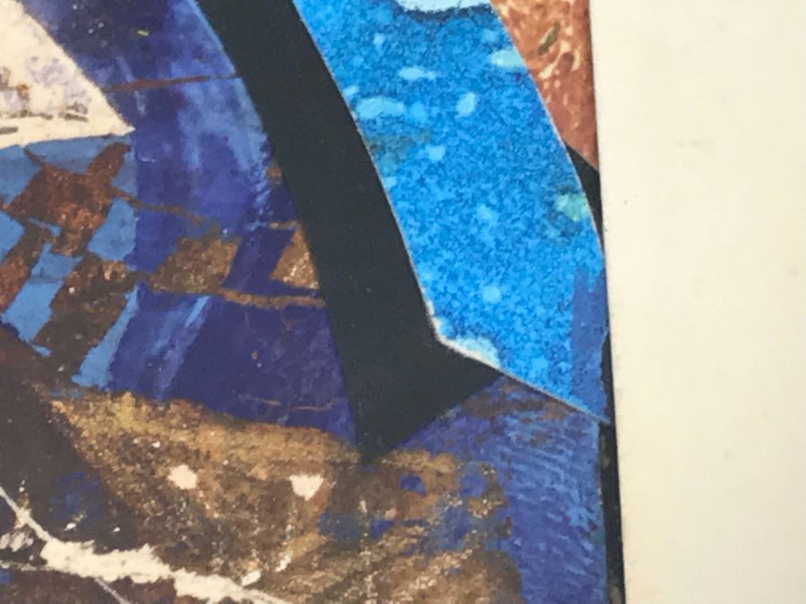 Signed Original Mixed Media Artwork (Info On Back) 14.5' X 12' [Photo 21]
