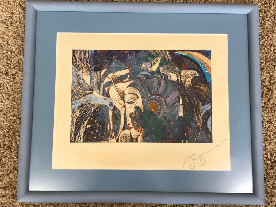 Signed Original Mixed Media Artwork (Info On Back) 14.5' X 12' [Photo 3]