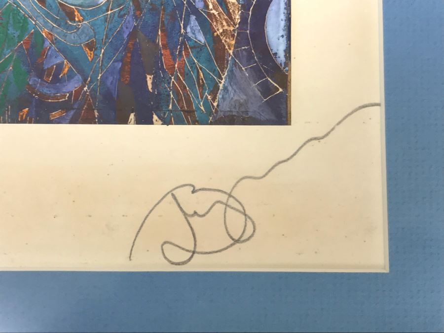 Signed Original Mixed Media Artwork (Info On Back) 14.5' X 12' [Photo 10]