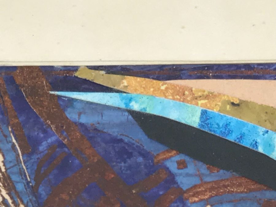 Signed Original Mixed Media Artwork (Info On Back) 14.5' X 12' [Photo 19]