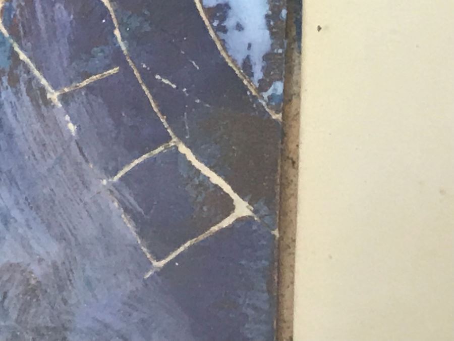 Signed Original Mixed Media Artwork (Info On Back) 14.5' X 12' [Photo 16]