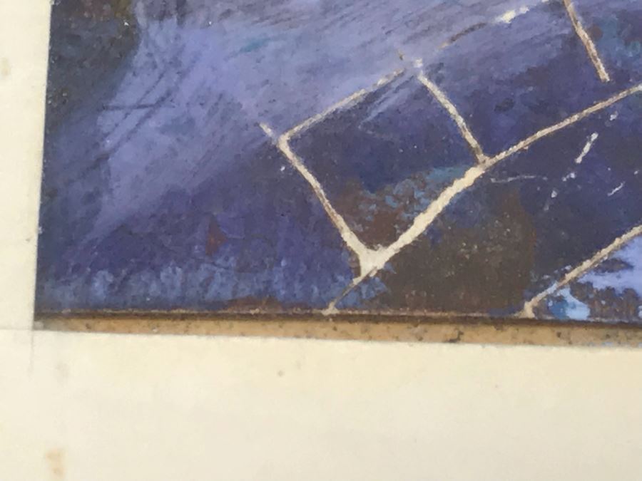 Signed Original Mixed Media Artwork (Info On Back) 14.5' X 12' [Photo 18]