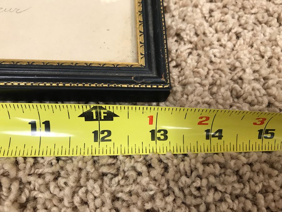 Vintage Etching In Color By H. Tourneur Paris Montmartre The Tertre Place 13' X 10' [Photo 12]