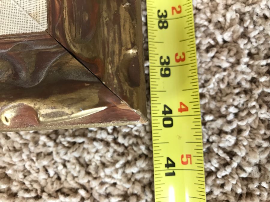 Original Mid-Century Painting By Noni Doros Titled 'Silent Sentinels' 28' X 40' [Photo 11]