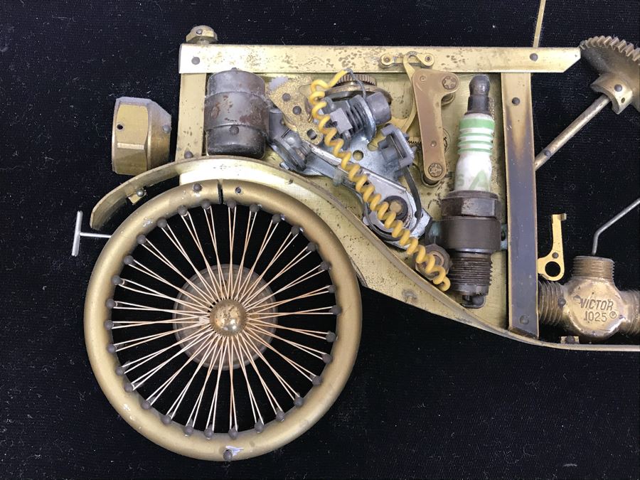 Original Car Art From Various Parts '1929 Model A' Ford By Philippe Michaud 26.5' X 18.5' [Photo 5]