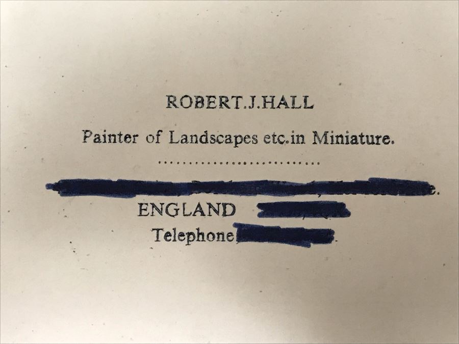 Collection Of (6) Original Robert J. Hall Miniature Landscape Paintings [Photo 34]