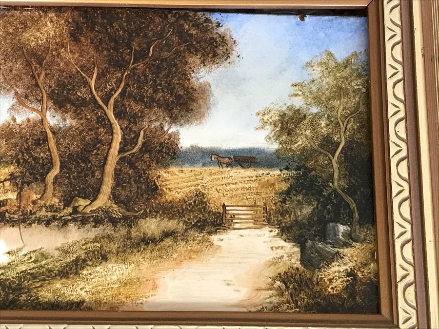 Collection Of (6) Original Robert J. Hall Miniature Landscape Paintings [Photo 26]