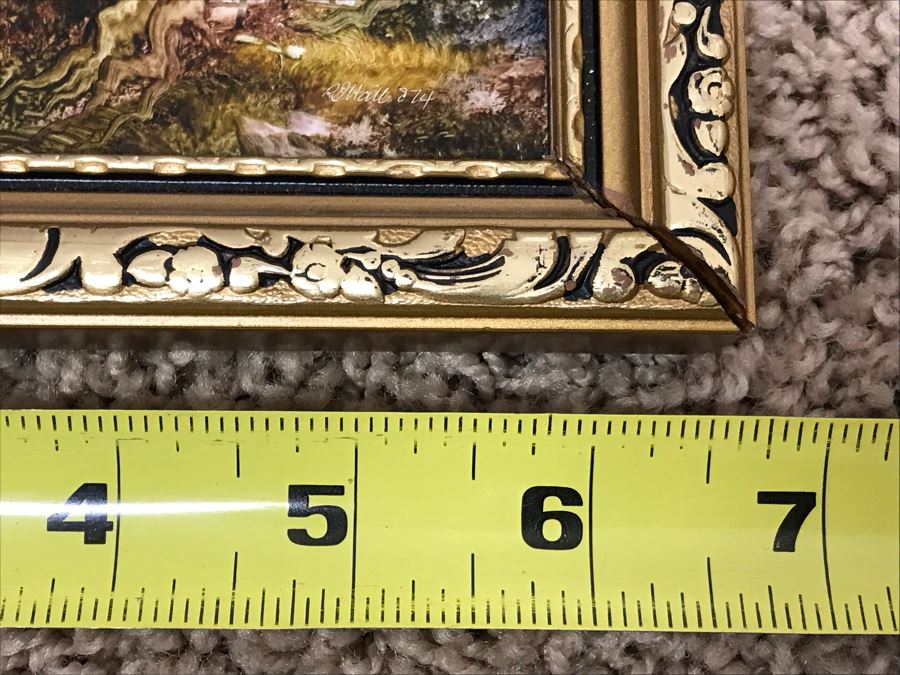 Collection Of (6) Original Robert J. Hall Miniature Landscape Paintings [Photo 36]
