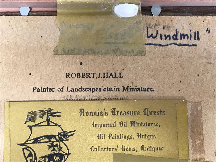 Collection Of (6) Original Robert J. Hall Miniature Landscape Paintings [Photo 33]