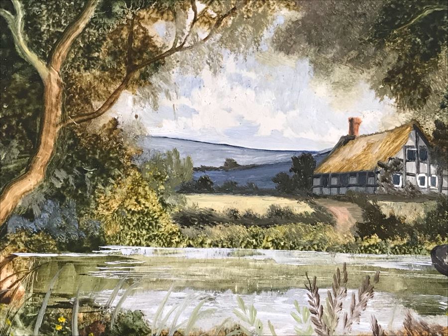 Collection Of (6) Original Robert J. Hall Miniature Landscape Paintings [Photo 22]