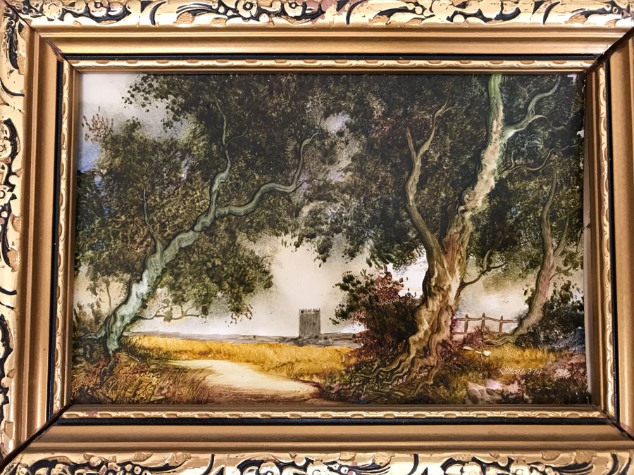 Collection Of (6) Original Robert J. Hall Miniature Landscape Paintings [Photo 2]