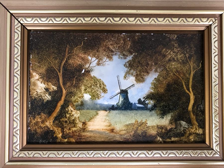 Collection Of (6) Original Robert J. Hall Miniature Landscape Paintings [Photo 14]