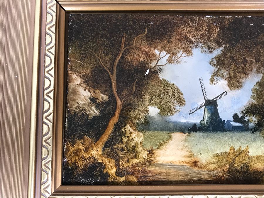 Collection Of (6) Original Robert J. Hall Miniature Landscape Paintings [Photo 15]