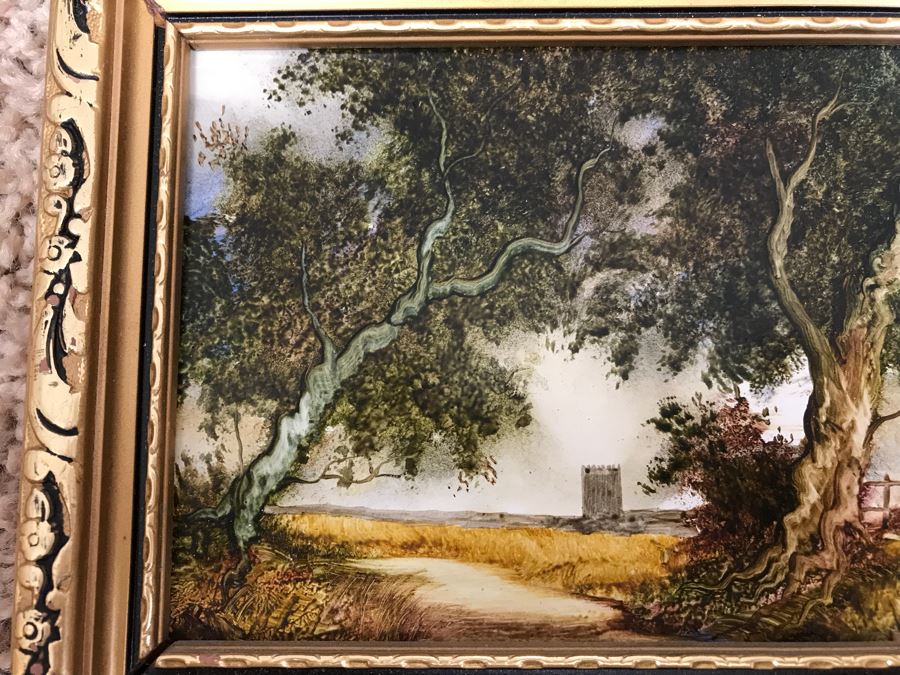 Collection Of (6) Original Robert J. Hall Miniature Landscape Paintings [Photo 3]