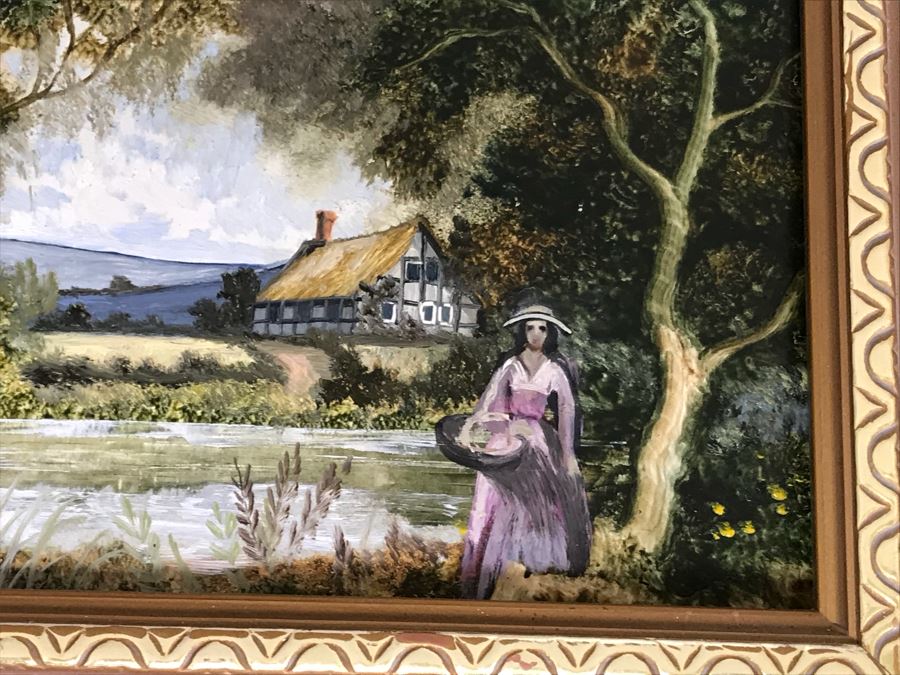 Collection Of (6) Original Robert J. Hall Miniature Landscape Paintings [Photo 21]