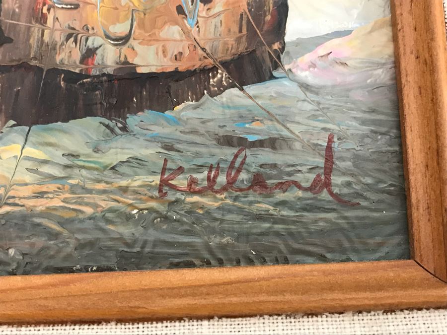 Original Nautical Oil Painting By Kelland 15' X 12' [Photo 7]