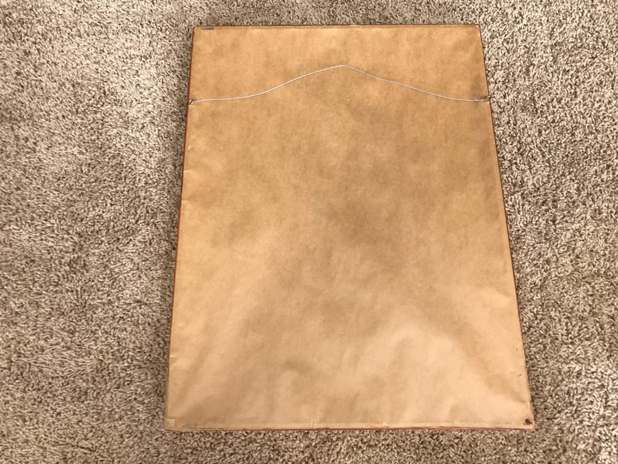 Marie Laurencin Etching Titled 'Jeune Fille à la Guitare' Frame Is 16' X 21' [Photo 7]