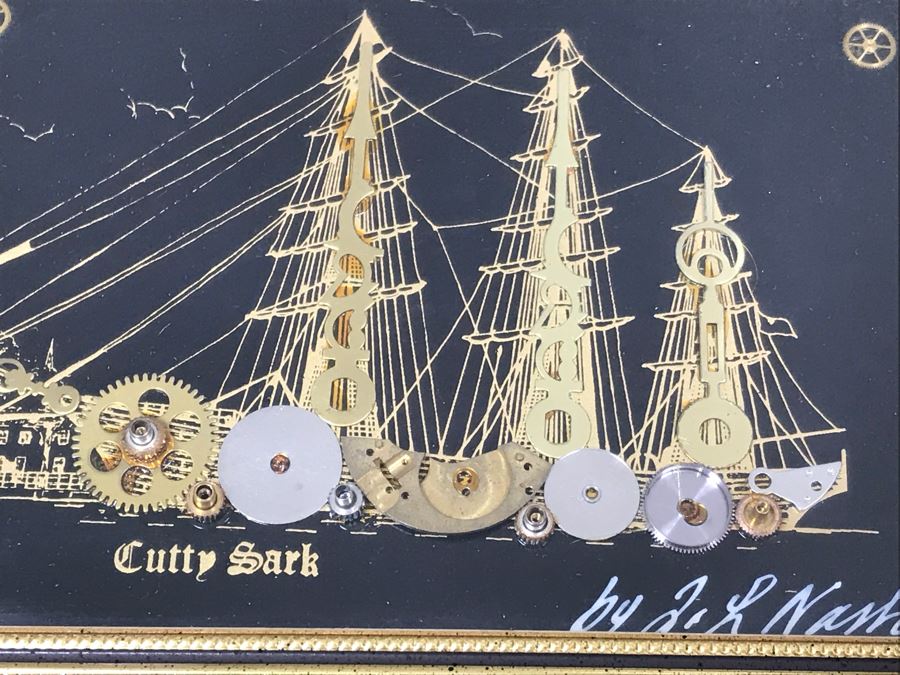 Collection Of (4) Original Watch Part Artwork By J. L. Nash (John Nash) Piccadilly Circus, Tower Bridge, Westminster Abbey And Cutty Sark [Photo 11]