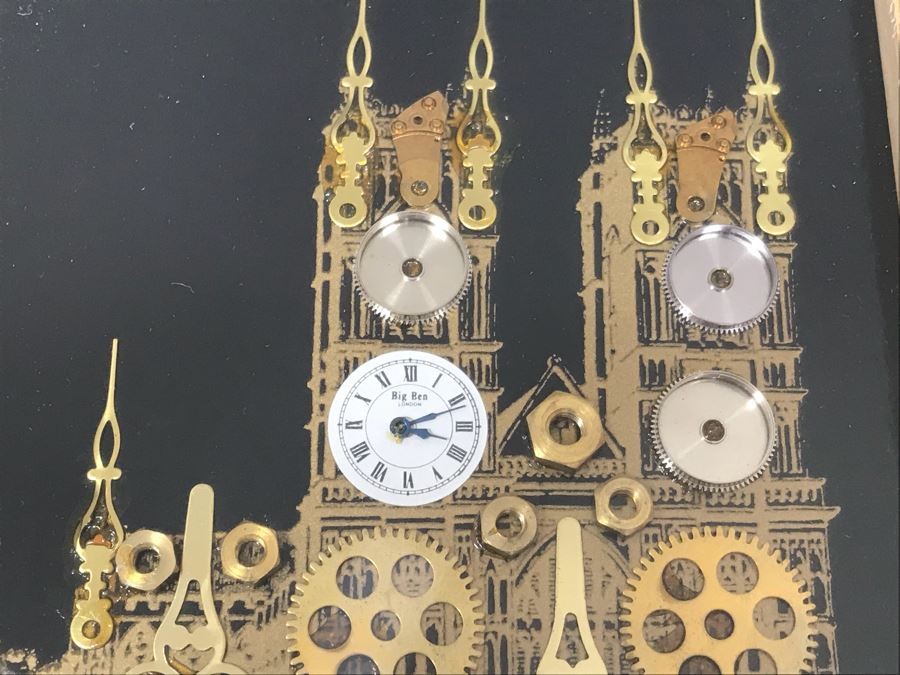 Collection Of (4) Original Watch Part Artwork By J. L. Nash (John Nash) Piccadilly Circus, Tower Bridge, Westminster Abbey And Cutty Sark [Photo 7]