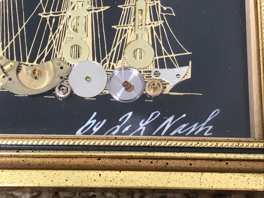 Collection Of (4) Original Watch Part Artwork By J. L. Nash (John Nash) Piccadilly Circus, Tower Bridge, Westminster Abbey And Cutty Sark [Photo 10]