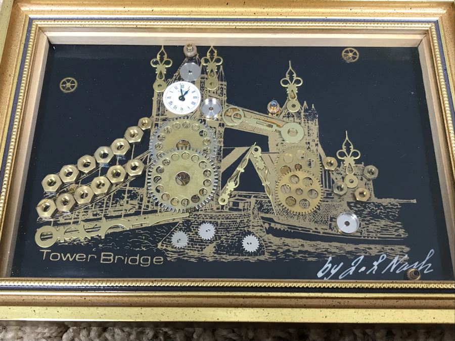 Collection Of (4) Original Watch Part Artwork By J. L. Nash (John Nash) Piccadilly Circus, Tower Bridge, Westminster Abbey And Cutty Sark [Photo 13]