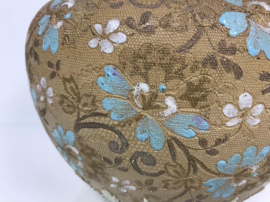Antique Doulton Lambeth Pottery With Doulton & Slaters Patent Stoneware Jardiniere Floral Pattern 4091 8'H X 10'W [Photo 6]