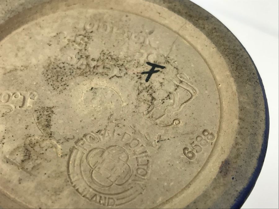 Pair Of Antique Royal Doulton England Vases Stoneware 6588 6'H [Photo 15]