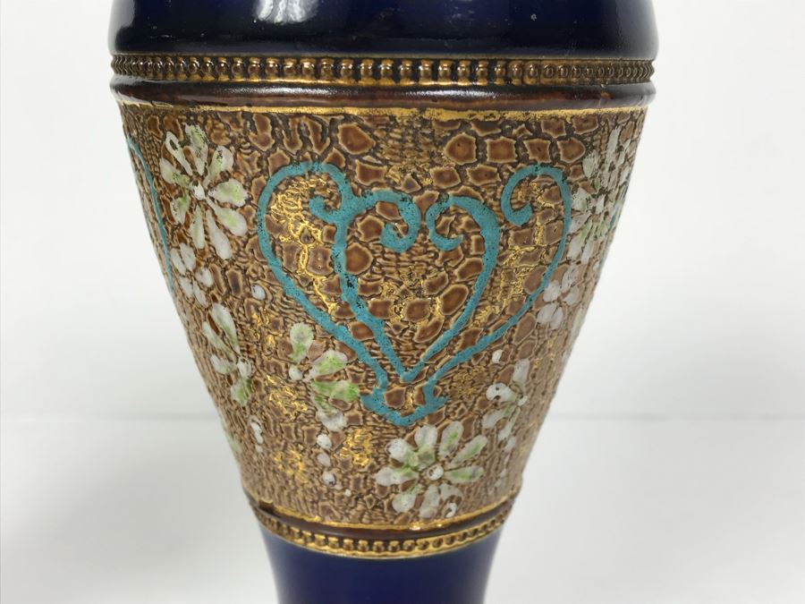 Pair Of Antique Royal Doulton England Vases Stoneware 6588 6'H [Photo 4]