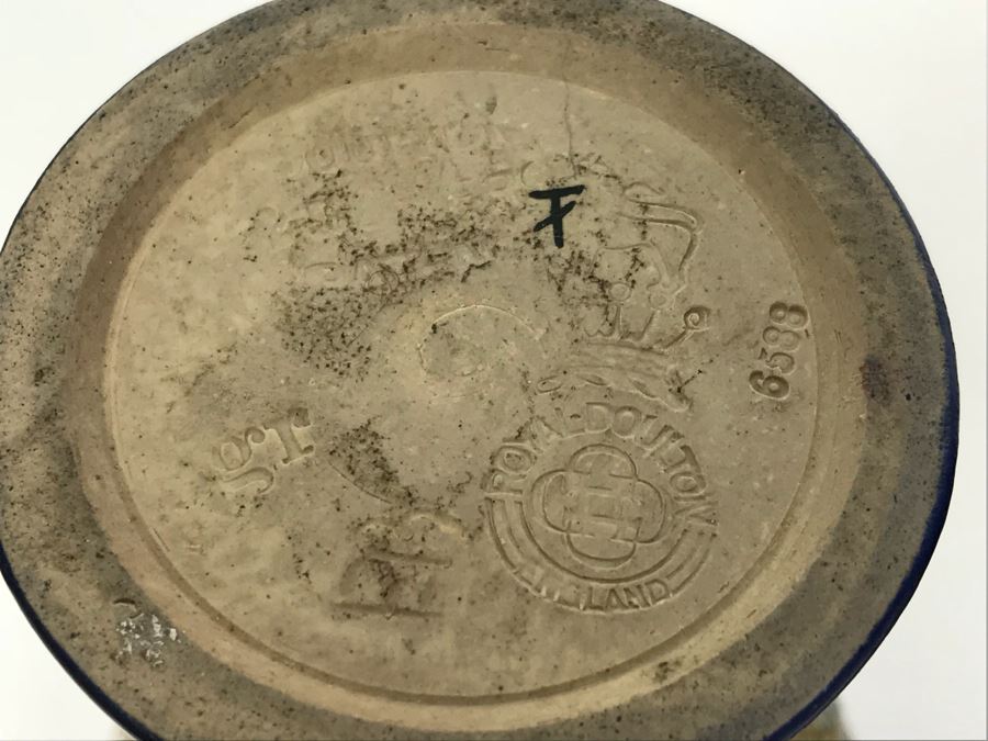 Pair Of Antique Royal Doulton England Vases Stoneware 6588 6'H [Photo 13]