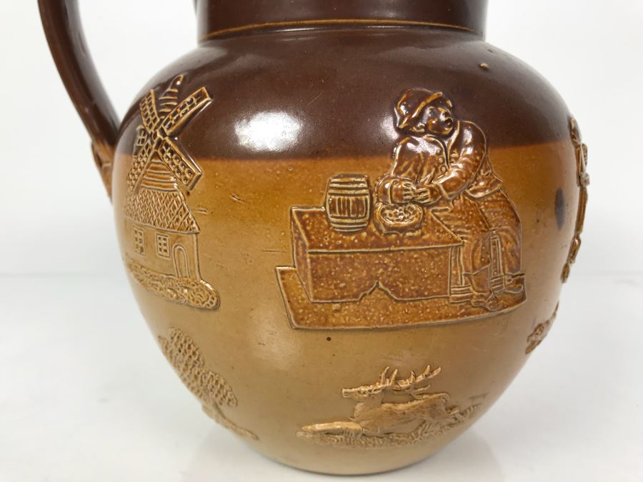 Antique Doulton Lambeth Stoneware Pitcher [Photo 3]