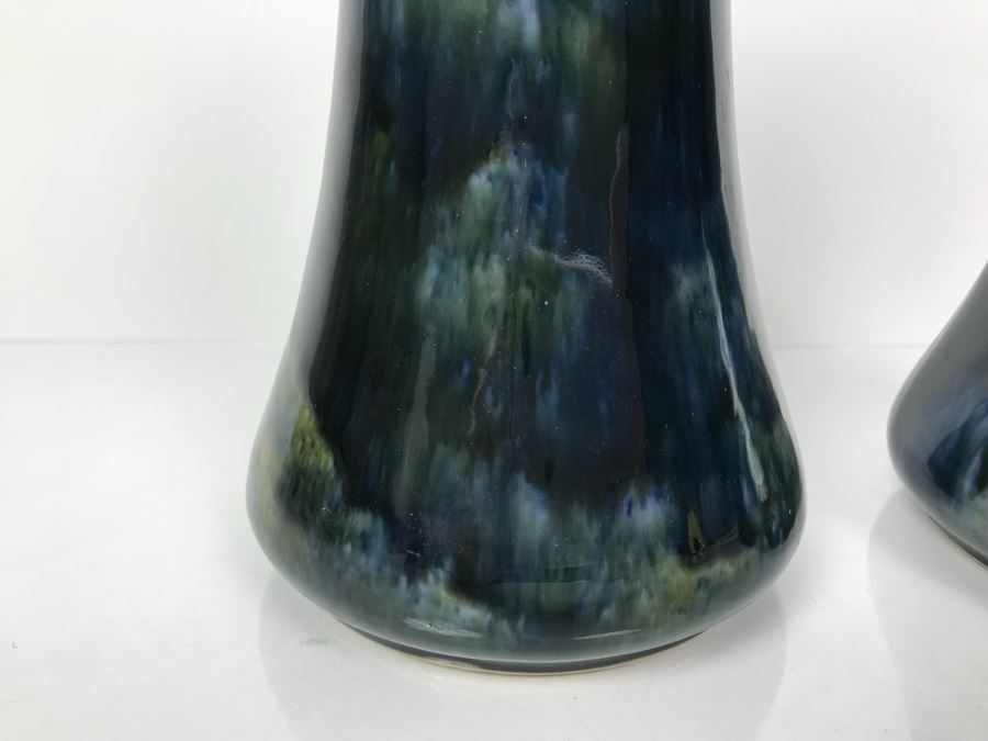 Pair Of Antique Royal Doulton England Vases Stoneware 7998E 8.5'H X 5'W [Photo 5]