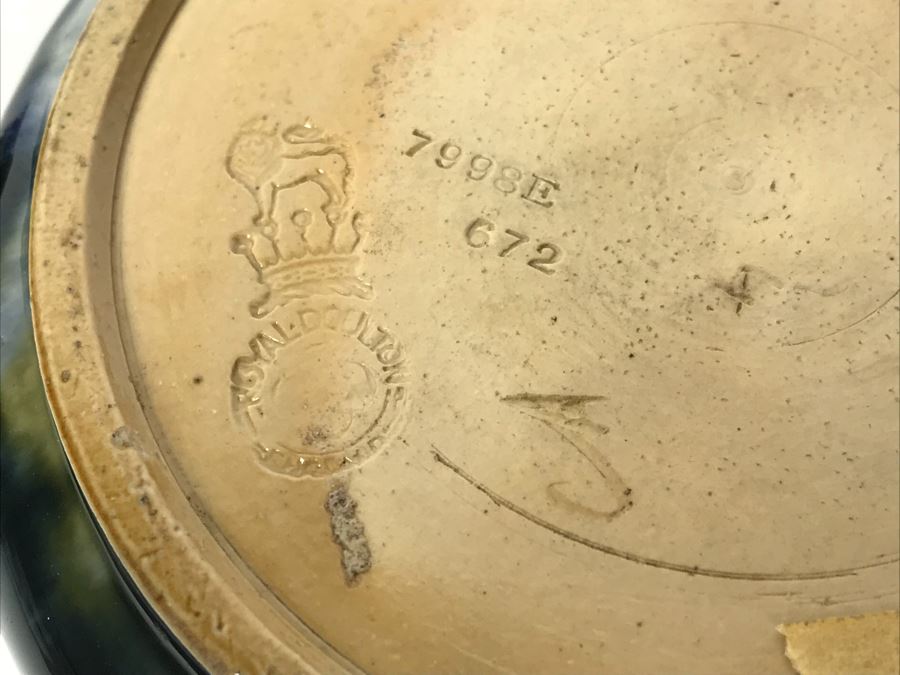 Pair Of Antique Royal Doulton England Vases Stoneware 7998E 8.5'H X 5'W [Photo 12]