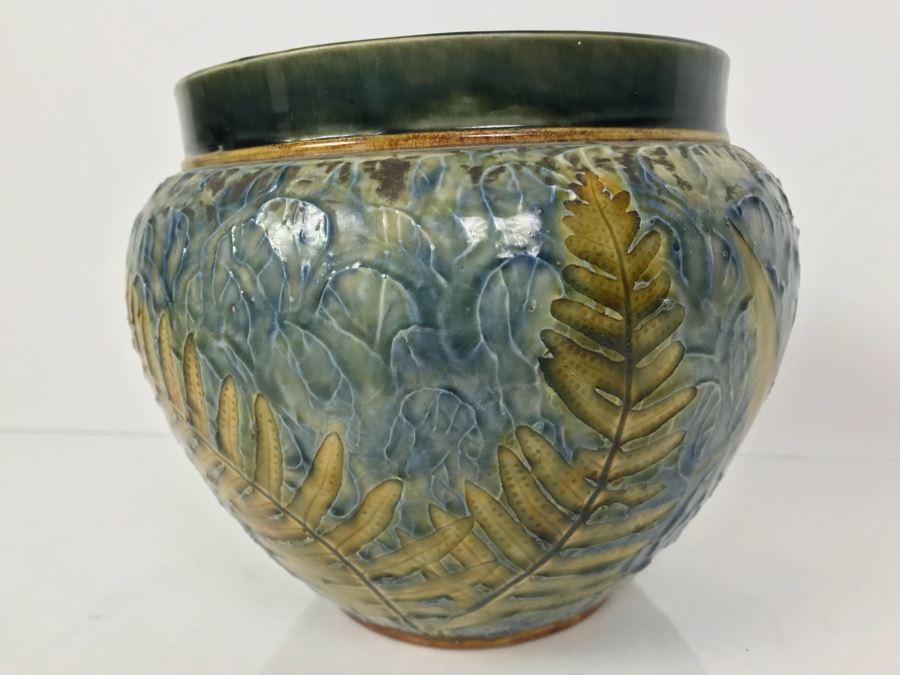 Antique Royal Doulton England Stoneware Jardiniere Pot 2092 6.25'H X 8'W [Photo 12]