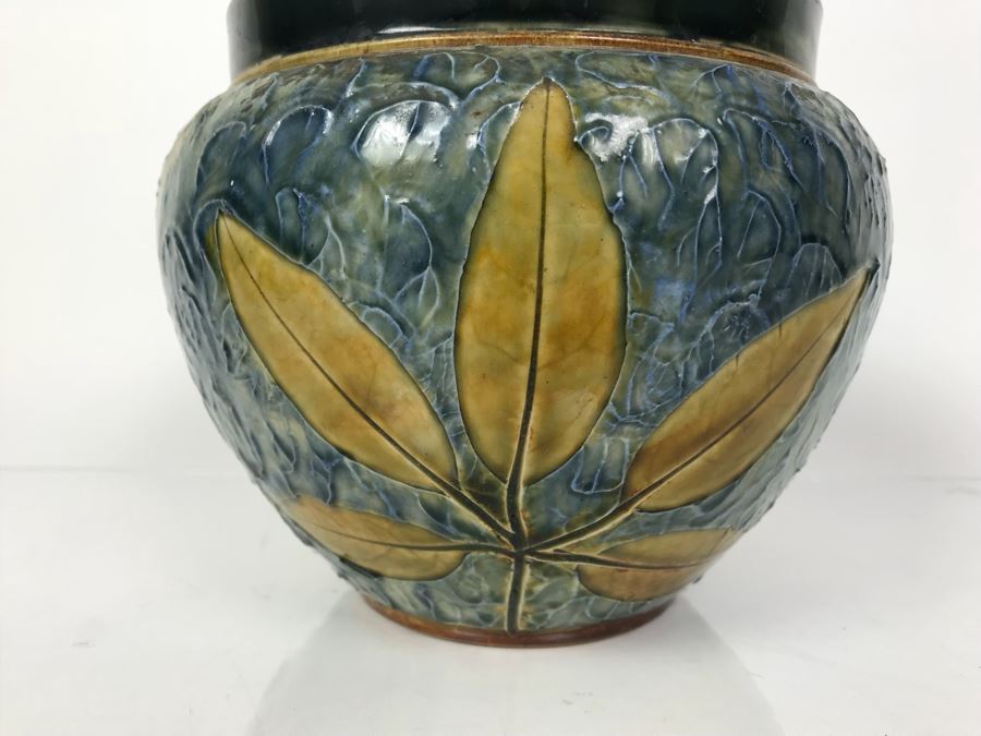 Antique Royal Doulton England Stoneware Jardiniere Pot 2092 6.25'H X 8'W [Photo 8]