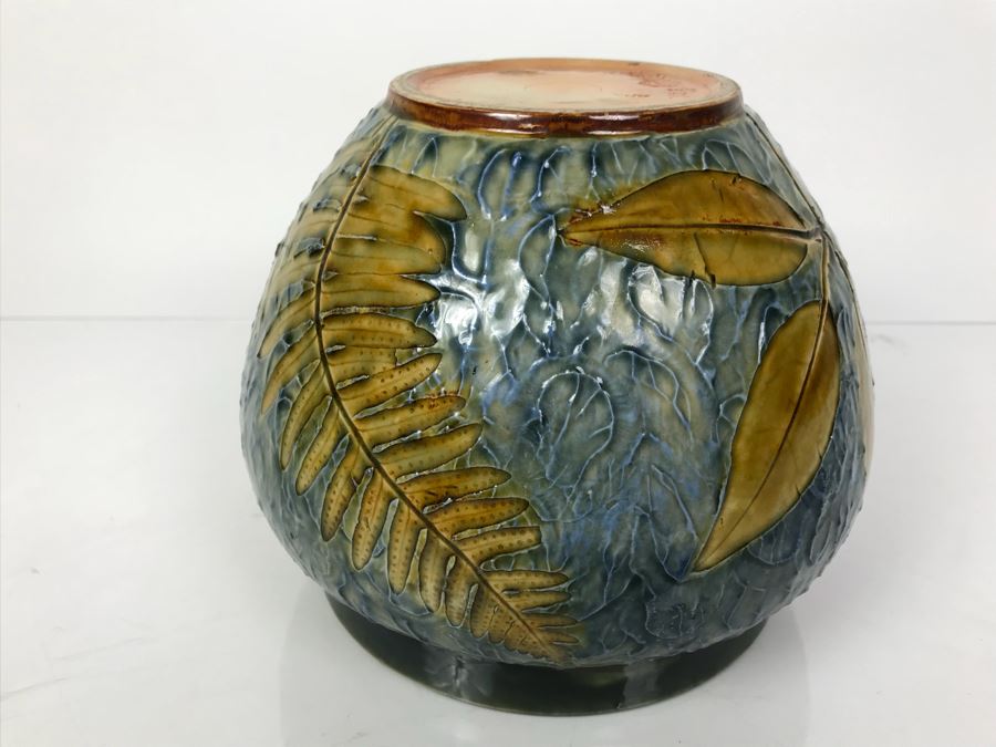 Antique Royal Doulton England Stoneware Jardiniere Pot 2092 6.25'H X 8'W [Photo 17]