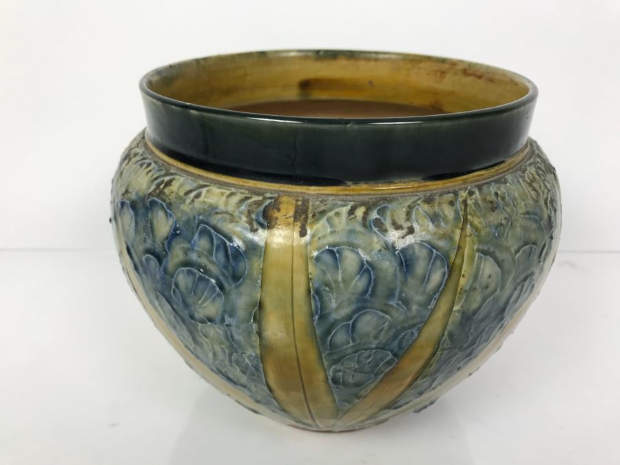 Antique Royal Doulton England Stoneware Jardiniere Pot 2092 6.25'H X 8'W [Photo 5]