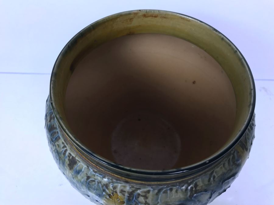 Antique Royal Doulton England Stoneware Jardiniere Pot 2092 6.25'H X 8'W [Photo 15]