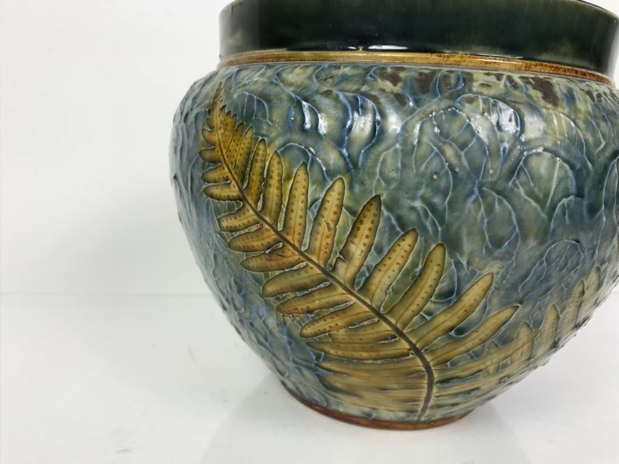 Antique Royal Doulton England Stoneware Jardiniere Pot 2092 6.25'H X 8'W [Photo 9]