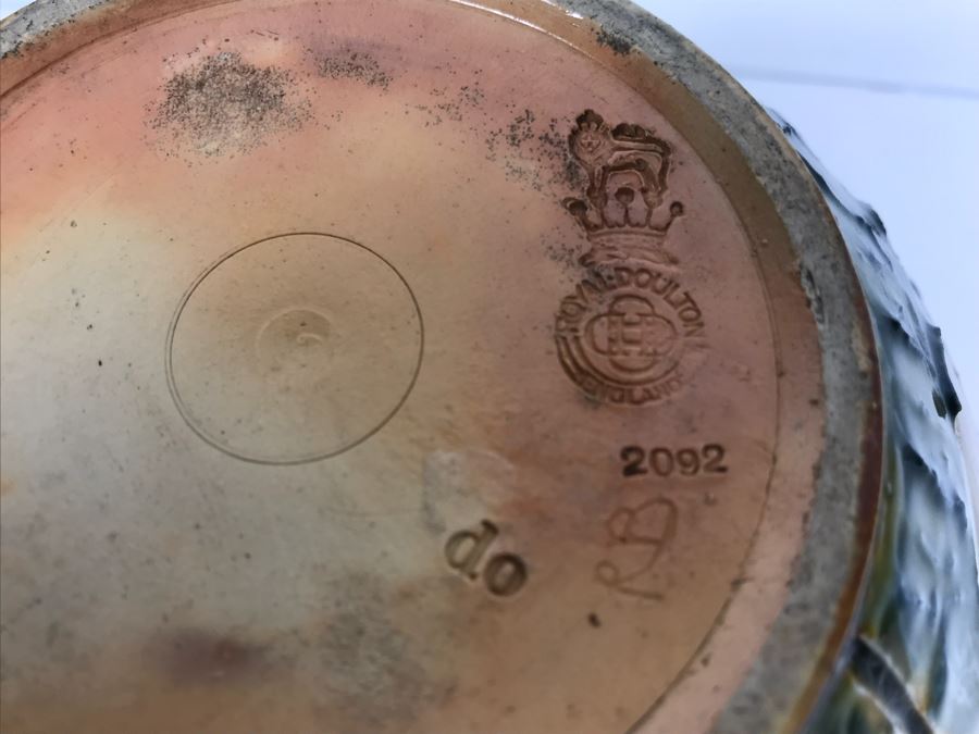 Antique Royal Doulton England Stoneware Jardiniere Pot 2092 6.25'H X 8'W [Photo 18]