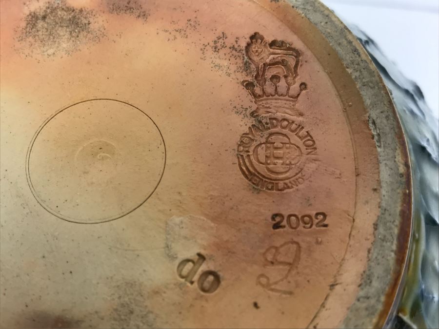 Antique Royal Doulton England Stoneware Jardiniere Pot 2092 6.25'H X 8'W [Photo 19]