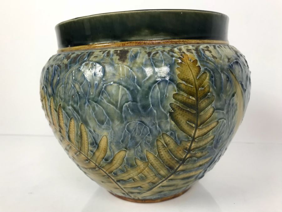 Antique Royal Doulton England Stoneware Jardiniere Pot 2092 6.25'H X 8'W [Photo 11]
